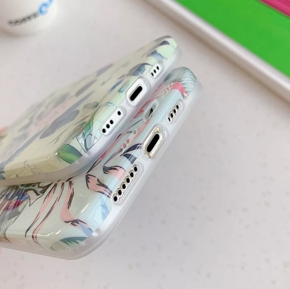 Floral iPhone 11 Case iPhone 12 Pro Max Case Floral laser Holographic - Picture 3 of 8